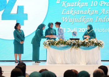 Hadiri Puncak HKG PKK Nasional, Melinda Aksa Tegaskan Komitmen Tingkatkan Kesejahteraan Keluarga