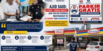 Perumda Parkir Pasang Stiker Resmi, Tanda Gerai Sudah Langganan Bulanan