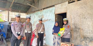 Sat Lantas Polres Bulukumba Dekatkan Diri Lewat Kegiatan Sosial