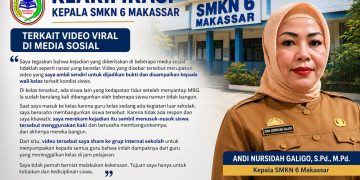 Kepala SMKN 6 Makassar Sampaikan Maaf & Klarifikasi Video Viral