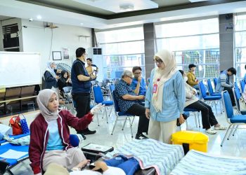 Semarak HUT ke-102, Perumda Air Minum Makassar dan Karang Taruna Gelar Donor Darah