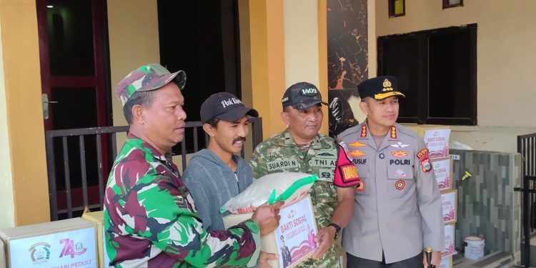 Tak Sekadar Kunker, Kapolresta Gowa Bersama Tripika Tombolopao Bawa Bantuan untuk Warga