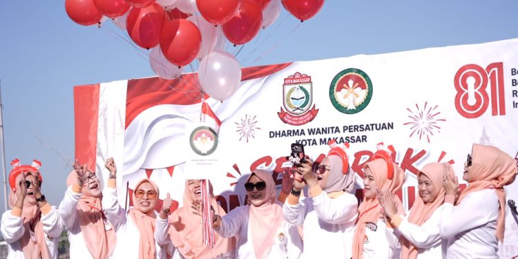 Semarak HUT RI ke-81, DWP Makassar Perkuat Kebersamaan Lewat Lomba Kemerdekaan