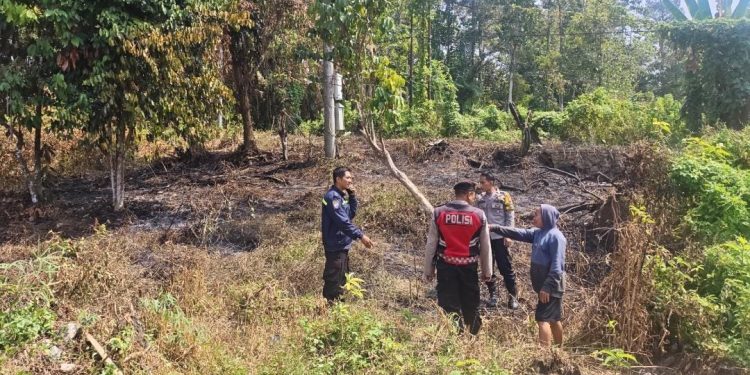 Asap Menebal! Kebakaran Lahan Mungkajang Akibat Bakar Sampah
