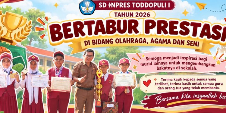 Bertabur Prestasi! SD Inpres Toddopuli I Ukir Banyak Kejayaan Sepanjang 2026