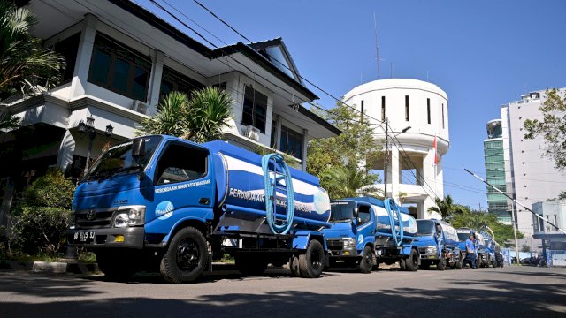 PDAM Makassar Perkuat Layanan di Tengah Kekeringan, Tangki Air Gratis Siaga hingga 24.00 Wita
