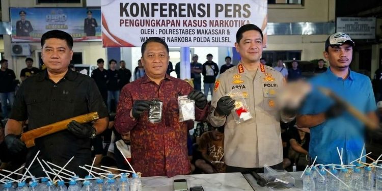 Razia Kampung Narkoba Sapiria Borta: 104 Diamankan, 98 Positif Narkoba dan 3 Bandar Ditangkap