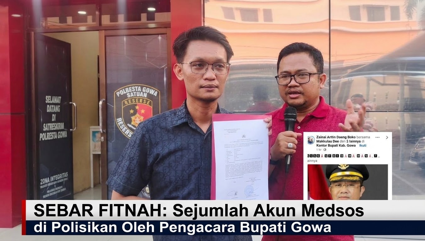 Kuasa Hukum Plt Bupati Gowa Laporkan Tiga Orang Terkait Fitnah Media Sosial dan UU ITE