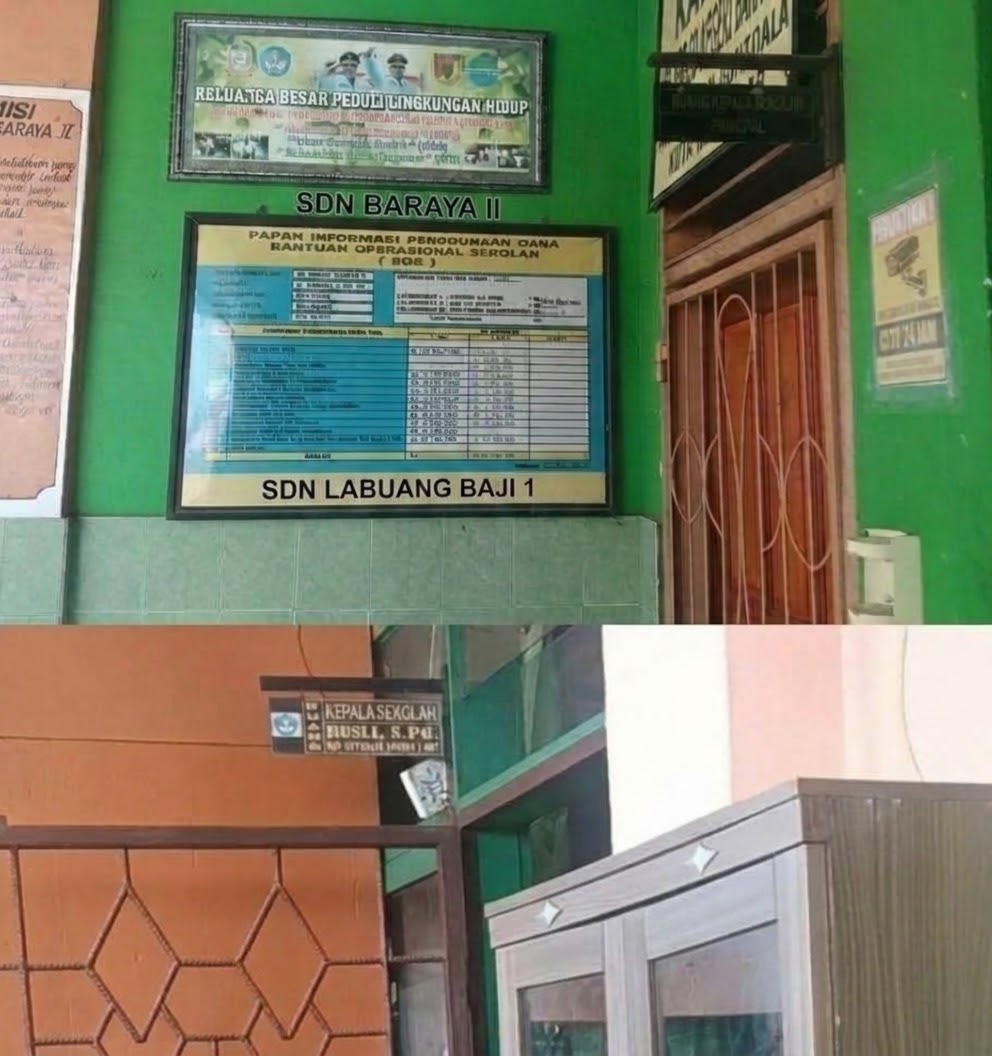 Tiga Bulan Dilantik, 2 Sekolah Dasar Ini Belum Ganti Profil Papan Nama Pimpinan