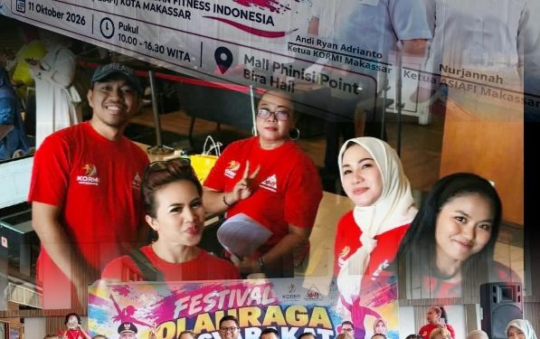 Semangat Luar Biasa Pegiat Senam Aerobik di Festival Olahraga Kota Makassar 2026