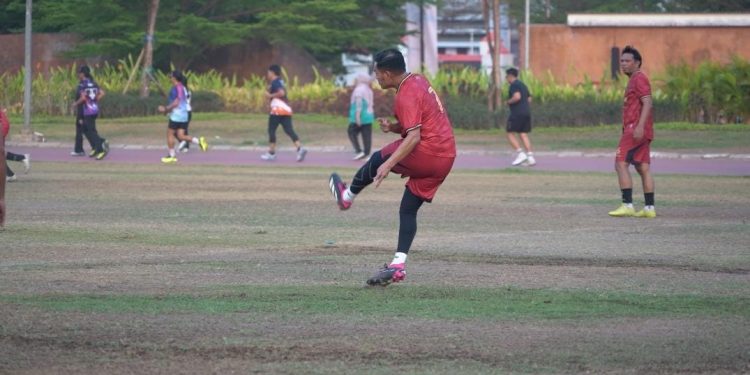 Lolos ke Final Lewat Adu Penalti, Kapolresta Gowa Buka Gol Kemenangan Bhayangkara Polresta Gowa FC