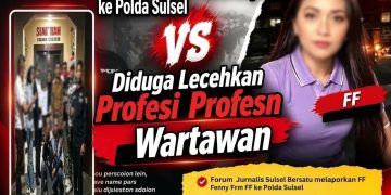 Forum Jurnalistik Sulsel Bersatu Lapor FF ke Polda Sulsel, Diduga Lecehkan Profesi Wartawan dan Advokat