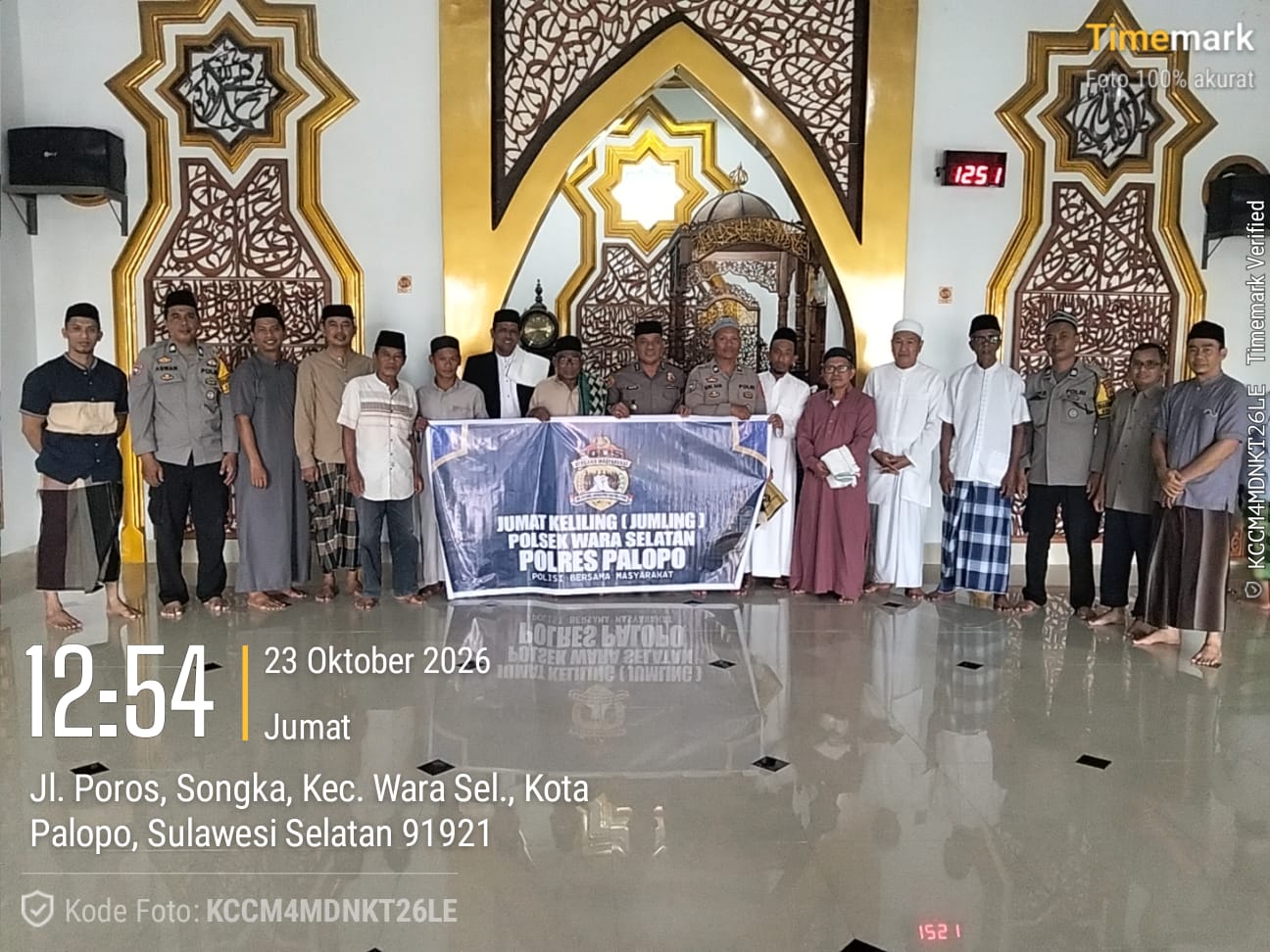 Safari Jumat, Polsek Wara Selatan Dengar Aspirasi Warga