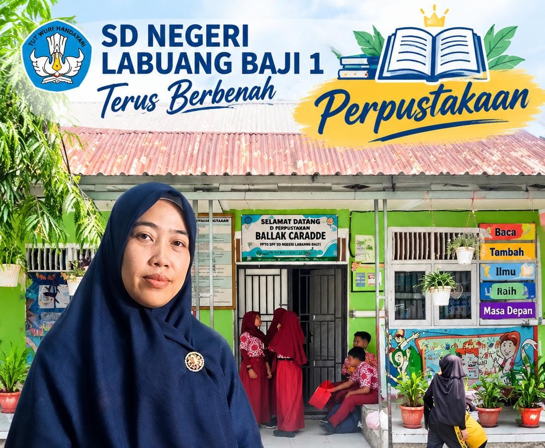 Baru Tiga Bulan Menjabat, kepala SDN Labuang Baji 1 Tancap Gas